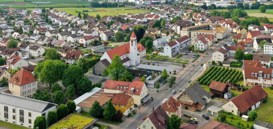 Gemeinde Meckenbeuren: Aufnahme mit Drohne