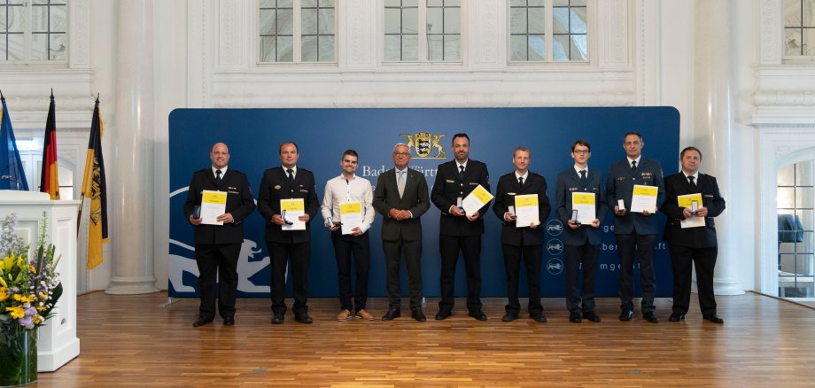 Verleihung der Bevölkerungsschutz-Einsatzmedaille Unwetter 2024