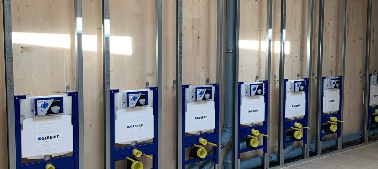 Die zukünftigen Toiletten für die Kinder der Kita Hegenberg