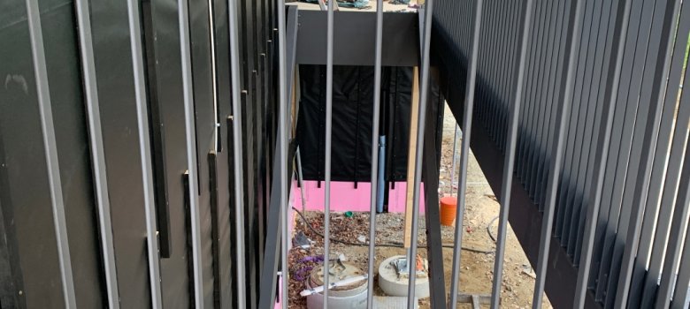 Das neue Treppengeländer im ersten Stock