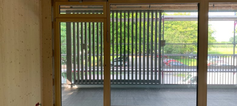 Die neuen Fenster wurden geliefert und sind schon eingebaut worden