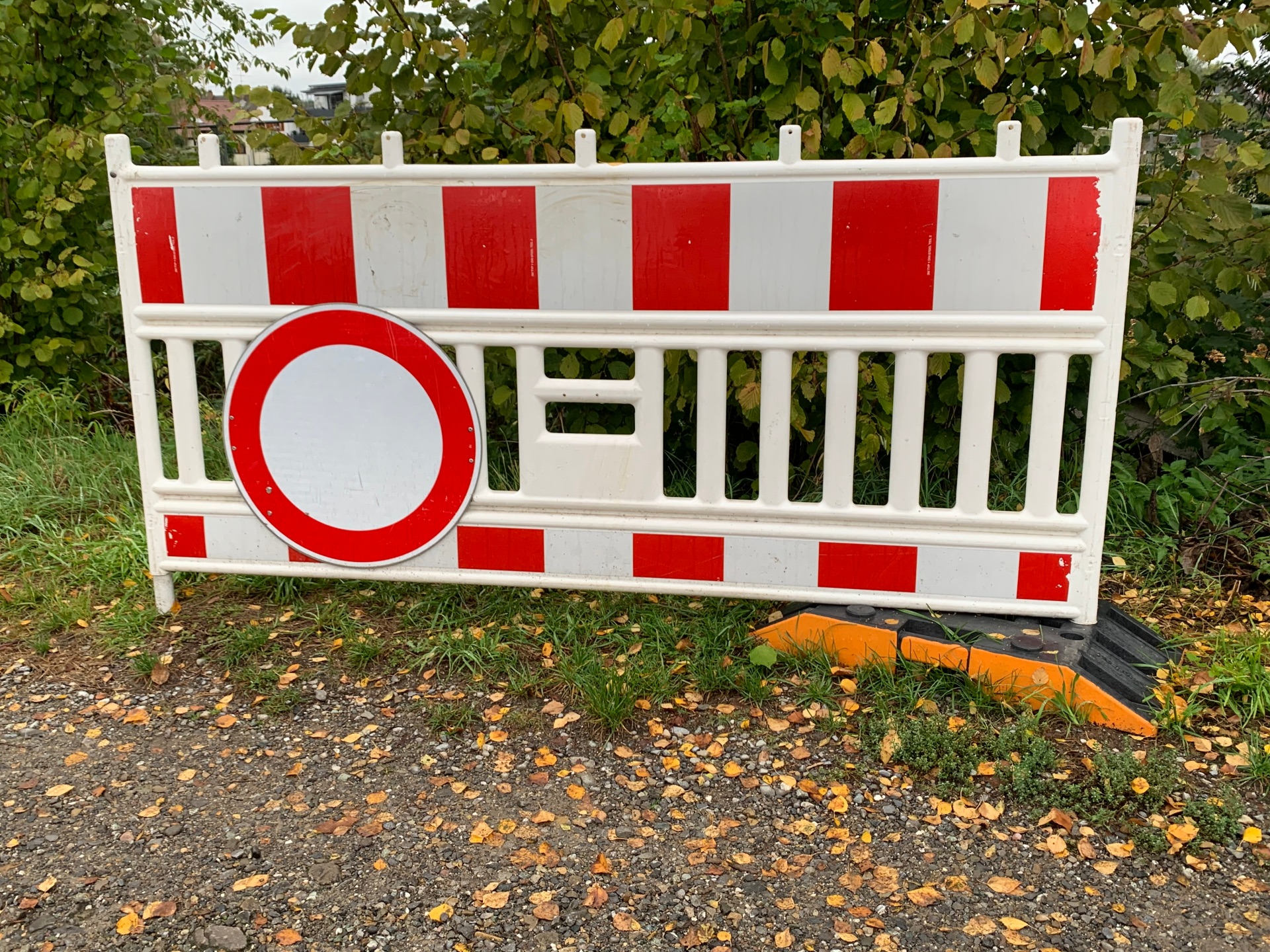 Absperrbarke Durchfahrt verboten
