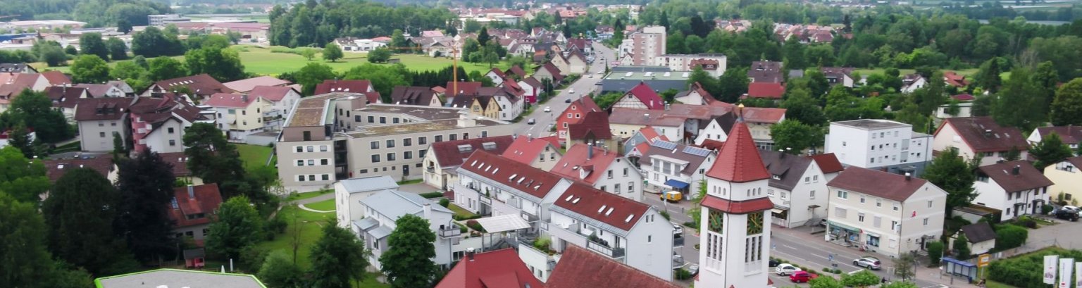 Meckenbeuren von oben Richtung Buch/Tettang